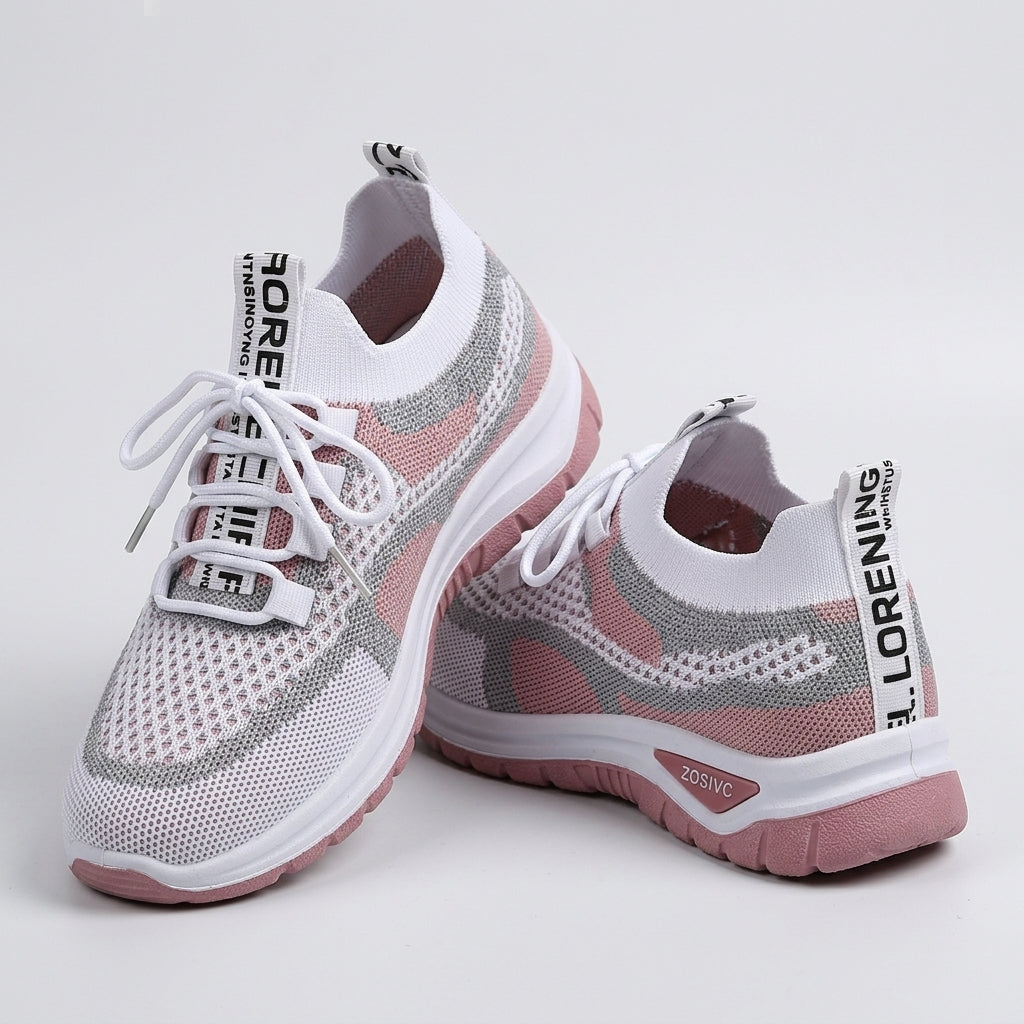 Lekkie Sneakersy Damskie ze Sznurowaniem