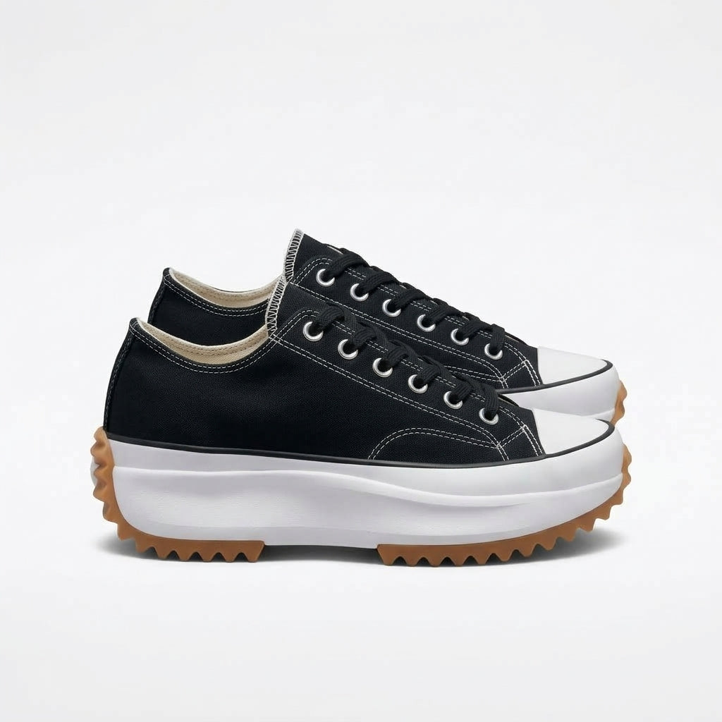 Wygodne Sneakersy na Platformie z Sznurowaniem