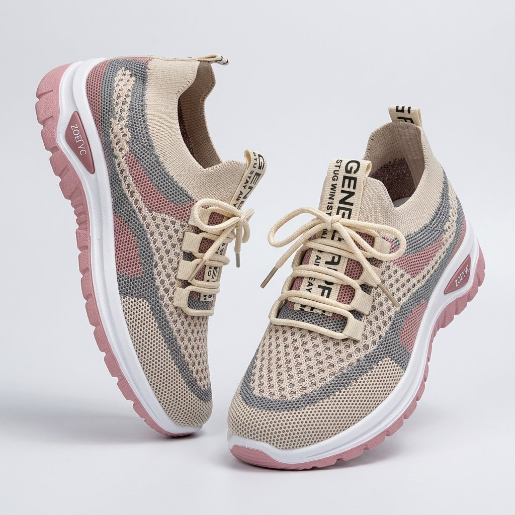 Lekkie Sneakersy Damskie ze Sznurowaniem
