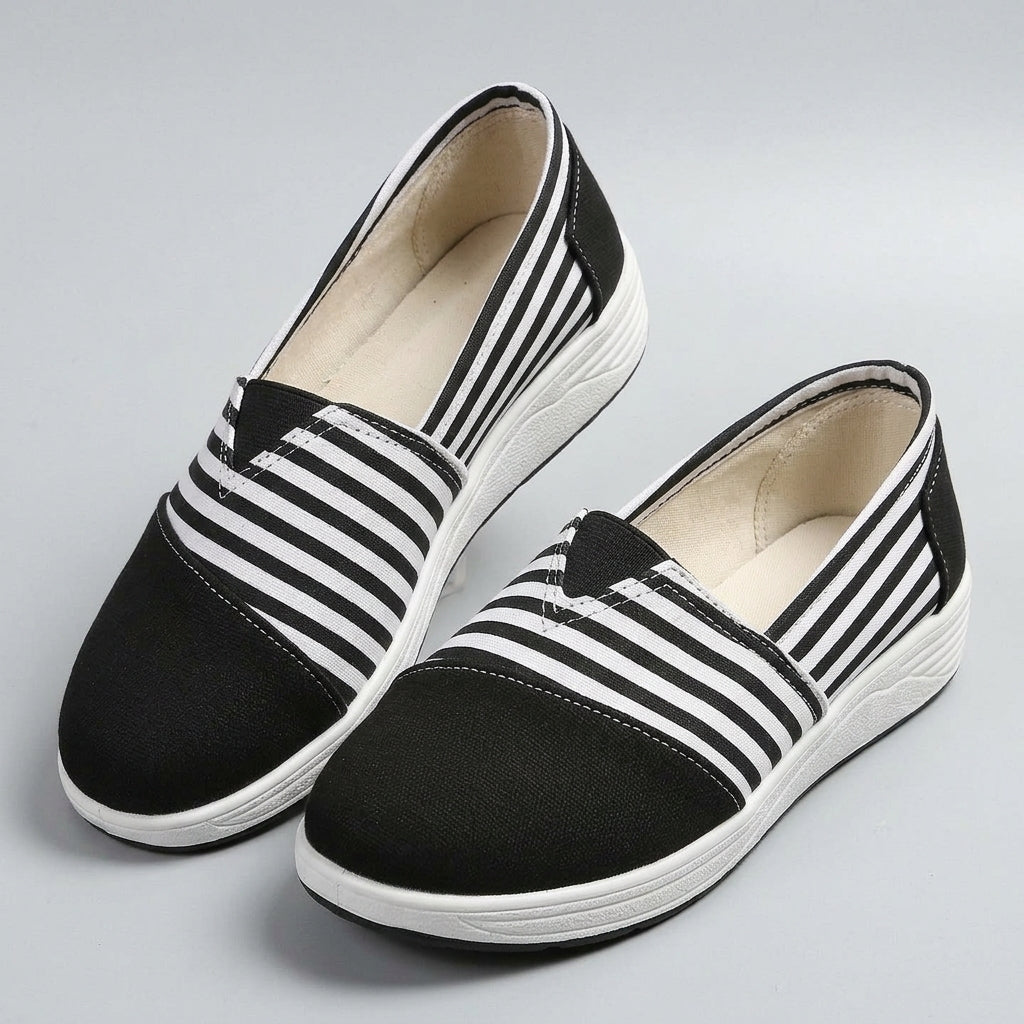 Wsuwane Sneakersy Damskie w Paski