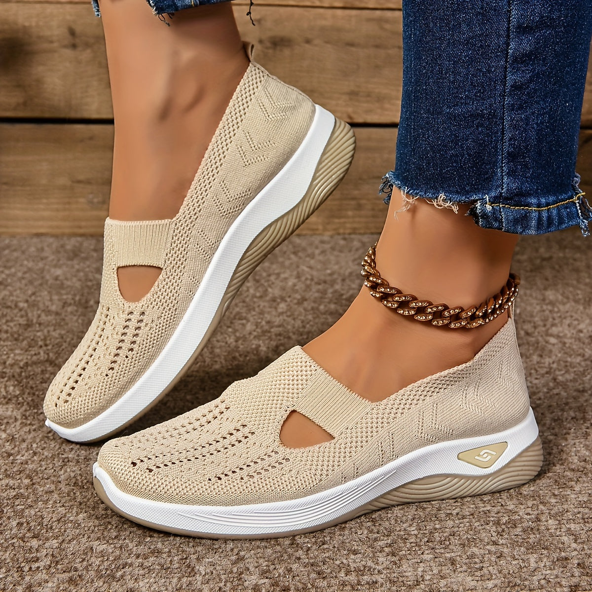 Wygodne sneakersy damskie | Elastyczna tkanina | Wyjmowana wkładk